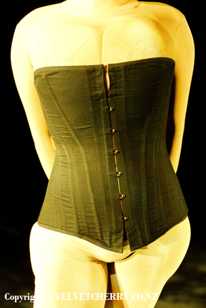 Queen Contouring Corset  Velvet Cherry - fine clothing and costumes made  to measure in Wellington, NZVelvet Cherry – fine clothing and costumes made  to measure in Wellington, NZ