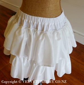 Two Tier Ruffle Petticoat | Velvet Cherry - fine clothing and costumes ...