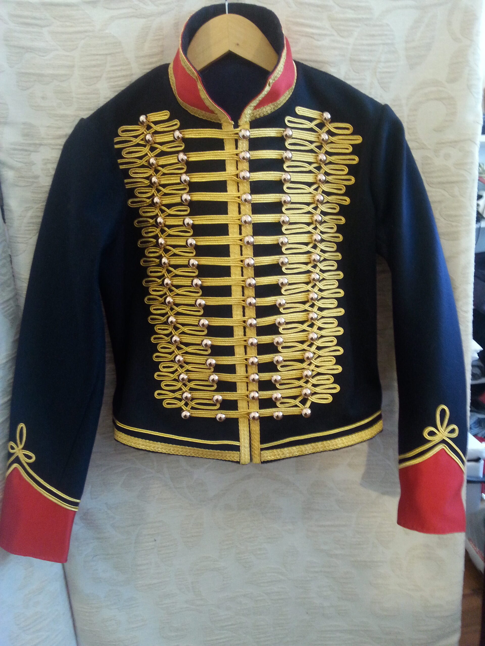 Historic military coat made by Velvet Cherry, Wellington, NZ.
