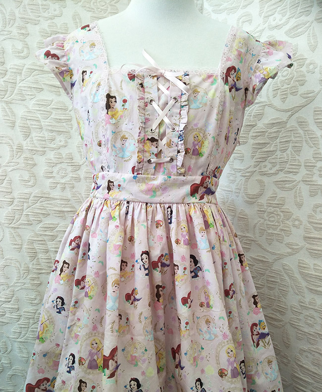 A whimsical, feminine sundress custom made by Velvet Cherry, Wellington, New Zealand